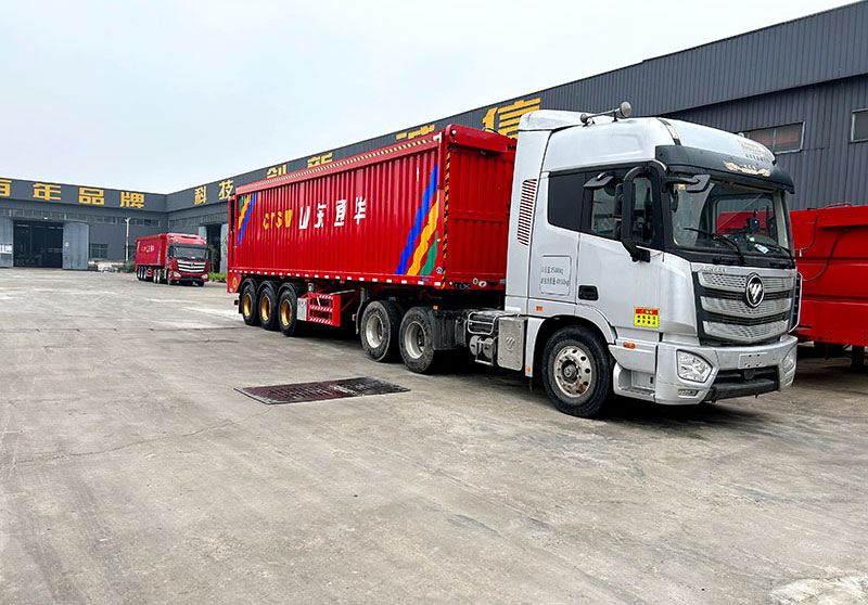 傳送帶自卸式半掛車